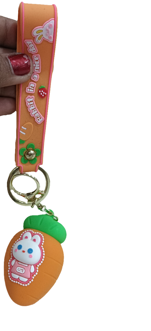 Funky Carrot Keychain for Kids
